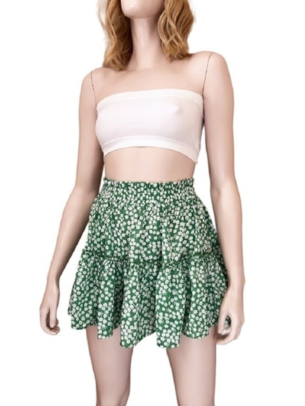 Princess Polly Skater Skirt Boho Flutter Ruffle Mini Pull On Floral Print Flowy